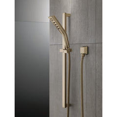 Pivotal H2Okinetic Hand Shower with Slide Bar, 3-Spray Handheld Shower Head, Slide Bar Hand Shower in Champagne Bronze | product photo
