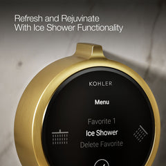 Anthem Duo Two-Outlet Shower Digital Control in Brushed Brass | product photo