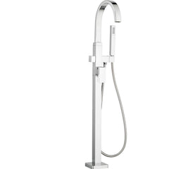 Times Square 1 Handle Freestanding Tub Filler with Hand Shower in Polished Chrome | product photo