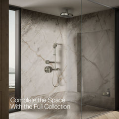 Kohler Statement Oblong 14 in. Two-Function 1.75 Gpm Rainhead With Katalyst Air-Induction Technology | product photo