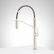 Eiler Single Handle Pull Down Kitchen Faucet in Stainless Steel