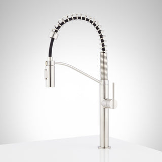 Eiler Single Handle Pull Down Kitchen Faucet in Stainless Steel