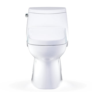 WASHLET+® Carlyle® II One-Piece Elongated 1.28 GPF Toilet and WASHLET+® S5 Bidet Seat, Cotton White - MW6143446CEFG#01