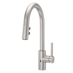 Stellen Pull Down Touchless Single Handle Kitchen Faucet in Stainless Steel | product photo