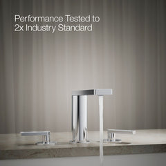 Kohler Composed Double Handle Deck Mounted Roman Tub Faucet Trim with Diverter in Polished Chrome | product photo