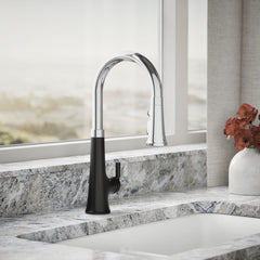 Kohler Tone Touchless Pull-Down Kitchen Sink Faucet with Three-Function Sprayhead | product photo