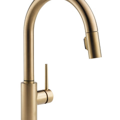 Trinsic Touch Kitchen Faucet with Pull Down Sprayer, Single Handle, Brilliance Champagne Bronze | product photo
