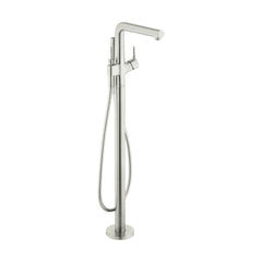Talis S Single Handle Floor Mounted Trim with Hand Shower in Brushed Nickel | product photo