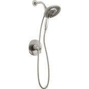 Saylor 17 Series Dual-Function Shower Faucet Set with In2ition 2-in-1 Dual Shower Head with HandHeld Spray Combo, Valve Trim Kit, Stainless (Valve Not Included)