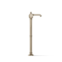 Artifacts Two Handle Floor Mounted Clawfoot Tub Faucet in Brushed Bronze | product photo