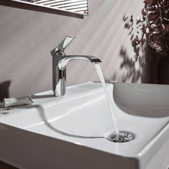 Vivenis Single-hole Faucet 110 with Pop-Up Drain, 1.2 GPM in Chrome | product photo