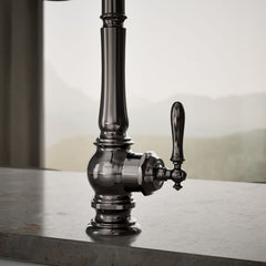Kohler Artifacts Touchless Pull Down Kitchen Sink Faucet with Three-Function Sprayhead in Vibrant Titanium | product photo