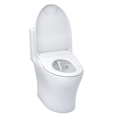Aquia® IV 1.28 GPF Elongated Floor Mounted One-Piece Toilet (Seat Included) in Cotton | product photo