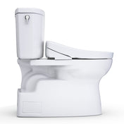 WASHLET+® Vespin® II 1G® Two-Piece Elongated 1.0 GPF Toilet and WASHLET+® S5 Bidet Seat, Cotton White - MW4743446CUFG#01