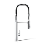 Purist Single Handle Semi-Professional Pre-Rinse Kitchen Faucet with Pull Down Sprayer in Polished Chrome