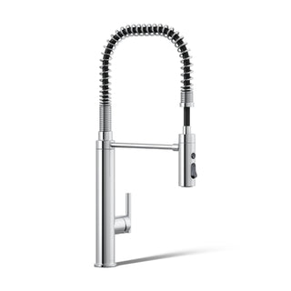 Purist Single Handle Semi-Professional Pre-Rinse Kitchen Faucet with Pull Down Sprayer in Polished Chrome