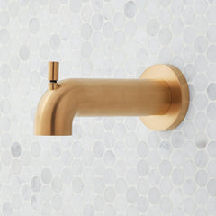 Vassor Pressure Balance Tub and Shower System Brushed Gold | product photo