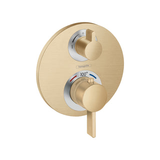 Ecostat S Thermostatic Valve Trim with Diverter in Brushed Bronze