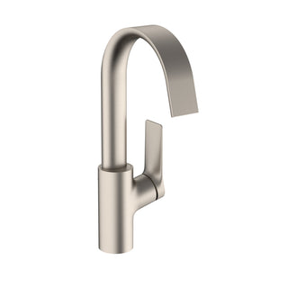 Vivenis Single-hole Faucet 210 with Swivel Spout and Pop-Up Drain, 1.2 GPM in Brushed Nickel