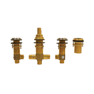 Four-Hole Roman Tub Filler Rough-In Valve, Polished Chrome