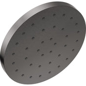 Rain Fixed Shower Head with H2Okinetic Technology, 2.5 GPM in Black Stainless