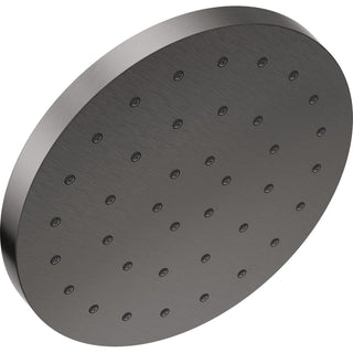 Rain Fixed Shower Head with H2Okinetic Technology, 2.5 GPM in Black Stainless