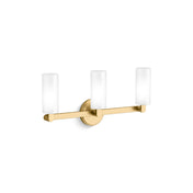 Crue Three-Light Sconce in Brushed Brass