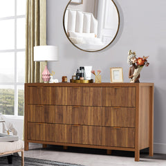 9-Drawer Storage Unit, Manufactured Wood, 58.5 In. Wide, Walnut