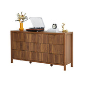 9-Drawer Storage Unit, Manufactured Wood, 58.5 In. Wide, Walnut