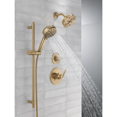ProClean 7-Spray Hand Shower with Slide Bar, Handheld Shower with High Pressure Spray in Lumicoat Champagne Bronze | product photo