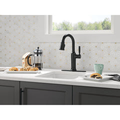 Renaldi Matte Black Bar Faucet with Pull Down Sprayer | product photo