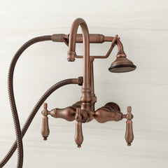 Pasaia Wall Mounted Tub Faucet with Hand Shower in Oil Rubbed Bronze | product photo