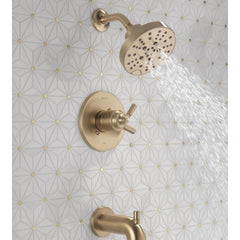Saylor 17 Series Gold Tub and Shower Faucet Trim Kit with H2Okinetic Shower Head (Valve Not Included) | product photo