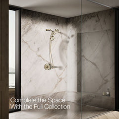 Kohler Purist 2-In-1 Multifunction Shower Combo Kit, Showerhead and Handshower, Three Spray Settings | product photo