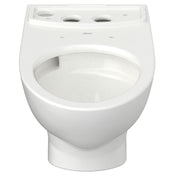 Glenwall 1.28 Gallons GPF Elongated Wall Mounted Toilet Kit in White