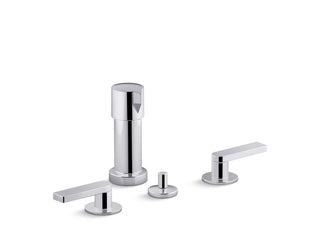 Composed 2 Widespread Vertical Bidet Faucet in Polished Chrome