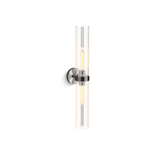Purist Two-Light Sconce in Titanium