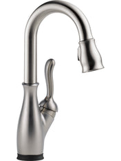 Leland Pull Down Touch Bar Faucet with Handles in Spotshield Stainless