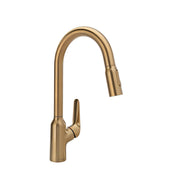 Focus N HighArc Kitchen Faucet with 2-Spray Pull-Down, 1.75 GPM in Brushed Gold Optic