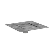 Rain Rock 6"x 6" Tile-In Shower Drain in Nature Stone
