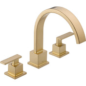Vero Double Handle Deck Mounted Roman Tub Faucet Trim in Brilliance Champagne Bronze