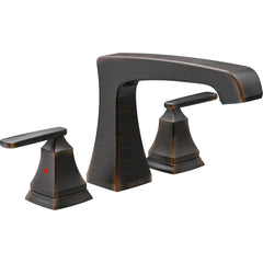 Ashlyn Double Handle Deck Mounted Roman Tub Faucet Trim in Venetian Bronze | product photo