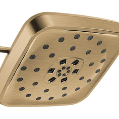 Rain Adjustable Shower Head with H2Okinetic Technology in Lumicoat Champagne Bronze | product photo