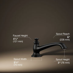 Artifacts Deck Mounted Roman Tub Faucet with Flare Design | product photo