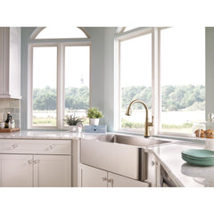 Cassidy Kitchen Faucet Touch in Champagne Bronze | product photo