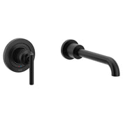 Gibson Single Handle Wall Mount Tub Filler High Flow Tub Faucet With 10" Spout Reach in Matte Black