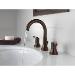 Trinsic Widespread Bathroom Faucet 3 Hole, 2-handle Bathroom Sink Faucet with Drain Assembly in Venetian Bronze | product photo