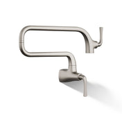 Graze Wall-Mount Pot Filler Faucet, Swing Arm Kitchen Pot Filler Faucet in Vibrant Stainless
