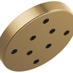 Rain Dual Shower Head with H2Okinetic Technology in Lumicoat Champagne Bronze | product photo