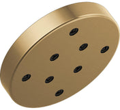 Rain Dual Shower Head with H2Okinetic Technology in Lumicoat Champagne Bronze